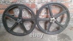 Skyway tuff 2 wheel set front and rear old school bmx