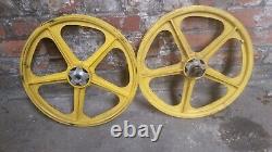 Skyway tuff 2 wheel set front and rear old school bmx haro gt torker Hutch