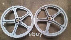 Skyway tuff 2 wheel set front and rear old school bmx haro gt torker Hutch