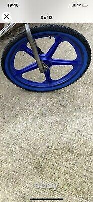 Skyway wheels Old School BMX 20 (Blue) With Tyres, Wheels Only