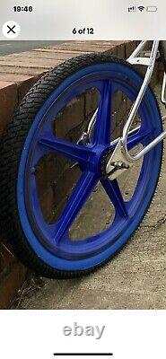 Skyway wheels Old School BMX 20 (Blue) With Tyres, Wheels Only