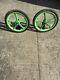 Skyway Wheels Old School Bmx 20 Came Off Raleigh Burner. (green) With Tyres