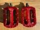 Sr Custom-m Bmx Pedals Rare Red Old School Bmx Sr Mp-464 Raleigh Burner Aero Pro
