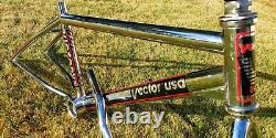 Stunning 1985 Vector Victory III 20 frameset and bars Old School BMX