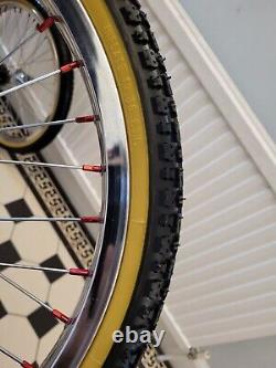 Stunning Araya 7x Wheels With GT Race Lace Hubs Old School BMX
