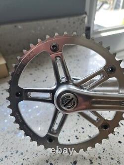 Sugino super maxy Vintage Old School Bmx 3 Piece Crankset Complete