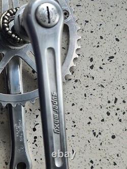 Sugino super maxy Vintage Old School Bmx 3 Piece Crankset Complete