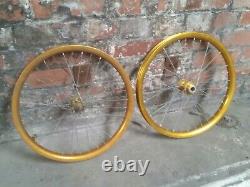 Suntour hubs aero rims wheel set old school bmx