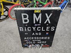 Super Cool Rare Old School Bmx Shop Advertising A Board Sign Find Another
