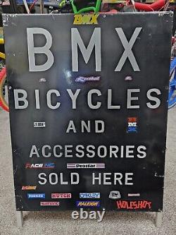 Super Cool Rare Old School Bmx Shop Advertising A Board Sign Find Another