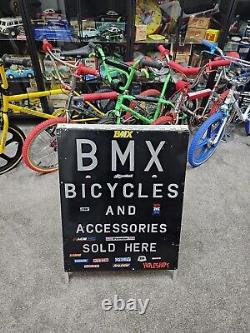 Super Cool Rare Old School Bmx Shop Advertising A Board Sign Find Another