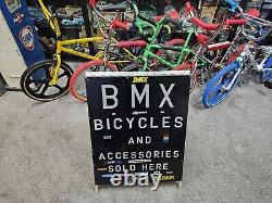 Super Cool Rare Old School Bmx Shop Advertising A Board Sign Find Another