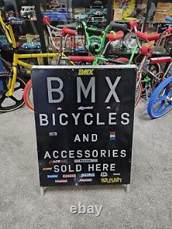 Super Cool Rare Old School Bmx Shop Advertising A Board Sign Find Another
