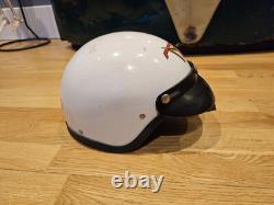 Super Cool Rare Vintage Mt Racing Casco Bmx 1980 Old School Bmx Race Helmet