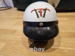 Super Cool Rare Vintage Mt Racing Casco Bmx 1980 Old School Bmx Race Helmet