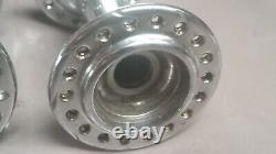 Suzue chrome front and rear hubs old school bmx #7