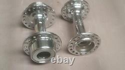 Suzue chrome front and rear hubs old school bmx #7