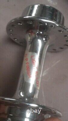 Suzue chrome front and rear hubs old school bmx #7