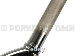 Tange TRX 1 threaded old school BMX chromoly oval fork for 20 wheel CHROME