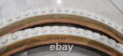 Tioga Mitsuboshi Comp III Tyres In White 20x1.75 Old School BMX