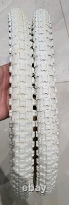 Tioga Mitsuboshi Comp III Tyres In White 20x1.75 Old School BMX