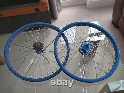 UKAI 20x1.75 blue wheel set Suntour Hi Lo hubs Old School BMX