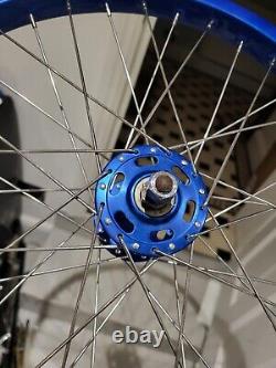 UKAI 20x1.75 blue wheel set Suntour Hi Lo hubs Old School BMX