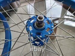 UKAI 20x1.75 blue wheel set Suntour Hi Lo hubs Old School BMX