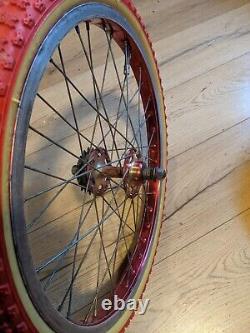 Ukai speedline bmx wheels old school red