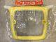 Vintage 1980s Vented Mesh Yellow Aero Old School Bmx Number Board Yellow Nos
