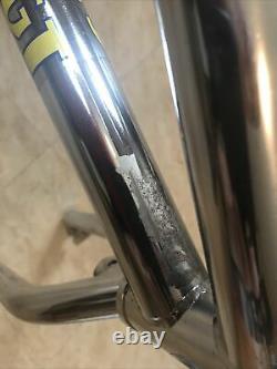 Vintage 1985 GT Mach One Frame & Fork 4130 Chrome Old School BMX Freestyle