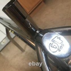 Vintage 1985 GT Mach One Frame & Fork 4130 Chrome Old School BMX Freestyle