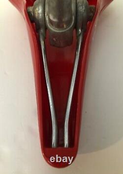 Vintage Elina BMX Seat 1981 Red Old School Saddle 7387 Japan