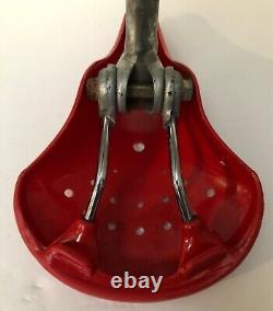 Vintage Elina BMX Seat 1981 Red Old School Saddle 7387 Japan