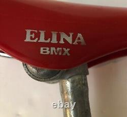 Vintage Elina BMX Seat 1981 Red Old School Saddle 7387 Japan