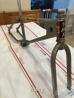 Vtg Old School 70's Mongoose BMX Racing Team Frame & Tange TX 500 BMX Fork Kit