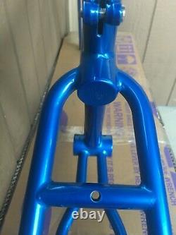 Vtg Old School Bmx 1983 JMC Shadow Frame & Fork Candy Blue