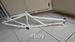 White Profile X-File BMX Chromoly Old Mid-school Racing Bicycle Bike Frame