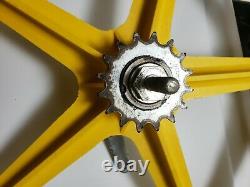 1977 Tuff Skyway Wheel I's Yellow Coaster Brake Old School Bmx Wow