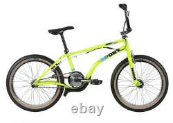 2020 Haro 20 Inch Bashguard Sport Complete Bike Neon Jaune Bmx 20 Old School