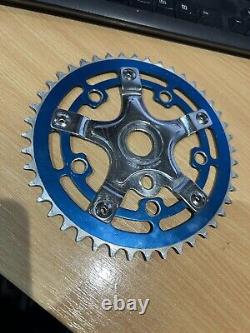 Ancien BMX COMBO Takagi MX Spider / TUF NECK 44T Plateau Bleu & BOLTS