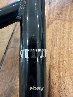 Ancien guidon de BMX Nitto Black Crmo de l'école ancienne Année 1983 Très beau! Authentique années 80