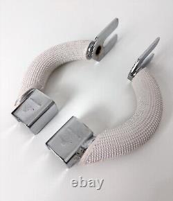 Ancienne école BMX Repose-cadre arrière Spinner Pegs, blanc, Freestyle OG 80s 1980s