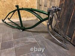 Cadre de vélo Old School Lowrider Bmx Schwinn avec fourche Springer rétro 20'