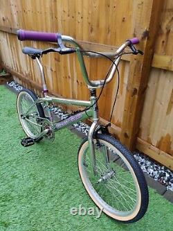 Concept Purple Haze Freestyle BMX. Années 90, École intermédiaire. Reconstruit RÉTRO, Mad Frank.