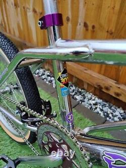 Concept Purple Haze Freestyle BMX. Années 90, École intermédiaire. Reconstruit RÉTRO, Mad Frank.