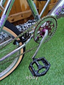 Concept Purple Haze Freestyle BMX. Années 90, École intermédiaire. Reconstruit RÉTRO, Mad Frank.