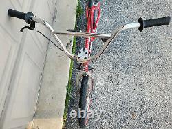 Dyno Vfr Old MID School Bmx Freestyle Bike Chrome Red Black Newtires 94 95 90s