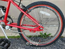 Dyno Vfr Old MID School Bmx Freestyle Bike Chrome Red Black Newtires 94 95 90s