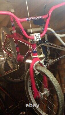 Gt Pro Freestyle Tour 1987 Bmx Jour Glo Rose Performer Old School